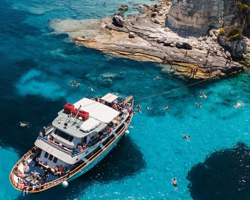 corfu cruises ionian islands paxos sivota bottom card