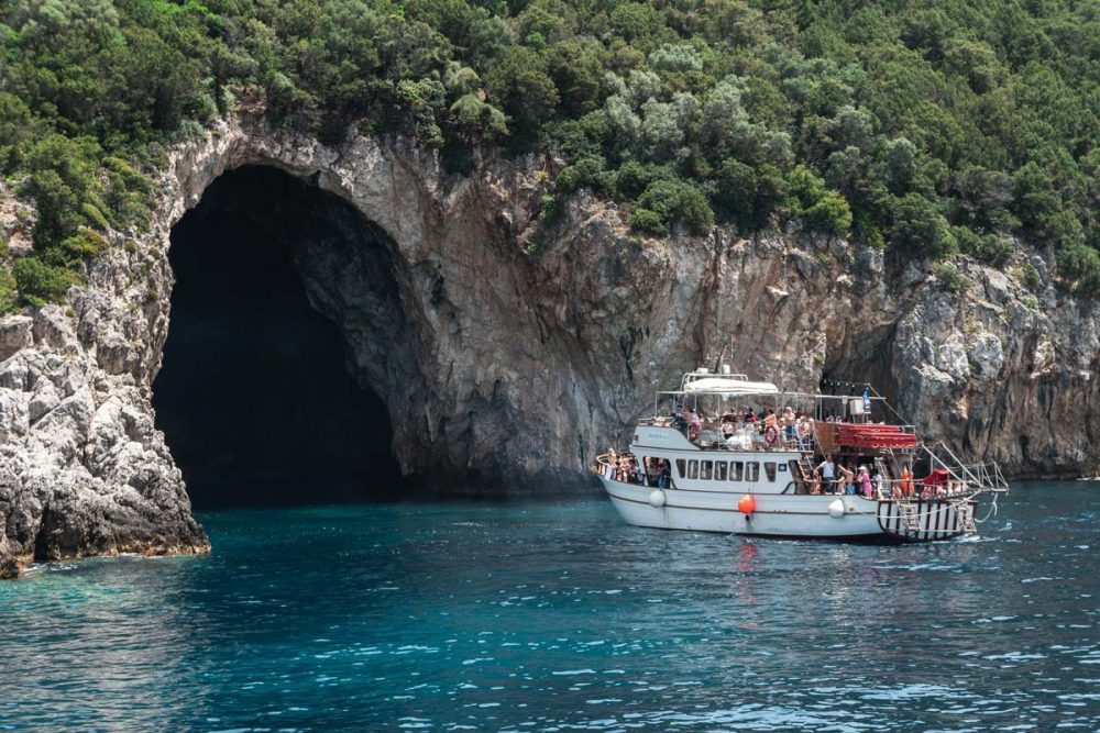 corfu cruises sivota caves excursions